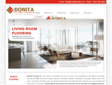 Tablet Screenshot of bonitaflooring.com